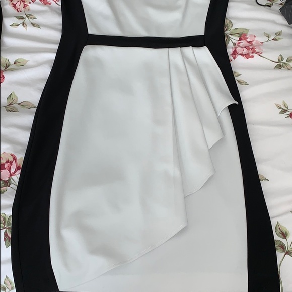 JOSEPH RIBKOFF Black and White Midi Dress - Picture 4 of 4